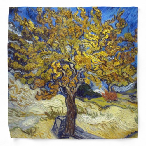 Van Gogh Mulberry Tree Masterpiece Art Bandana