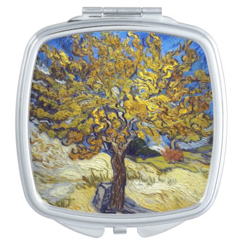 Van Gogh Mulberry Tree Masterpiece Art Compact Mirror