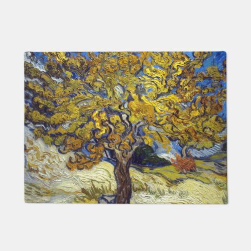 Van Gogh Mulberry Tree Masterpiece Art Doormat