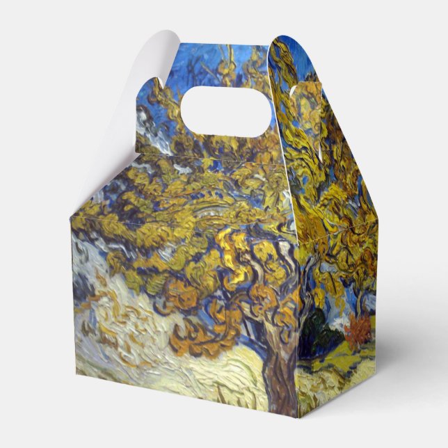 Van Gogh Mulberry Tree Masterpiece Art Favor Boxes (Front Side)
