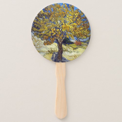 Van Gogh Mulberry Tree Masterpiece Art Hand Fan