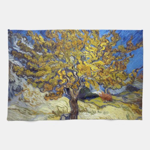 Van Gogh Mulberry Tree Masterpiece Art Kitchen Towel