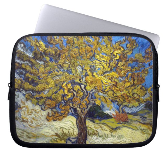 Van Gogh Mulberry Tree Masterpiece Art Laptop Sleeve (Front)