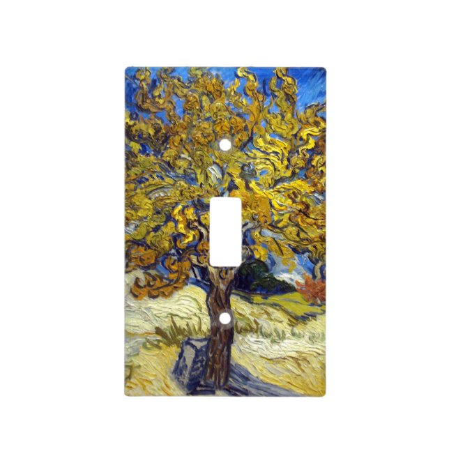 Van Gogh Mulberry Tree Masterpiece Art Light Switch Cover (Front)