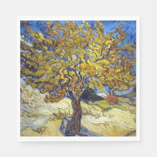 Van Gogh Mulberry Tree Masterpiece Art Napkins