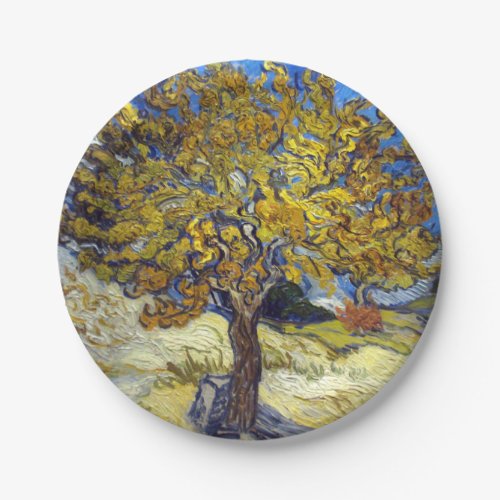 Van Gogh Mulberry Tree Masterpiece Art Paper Plates