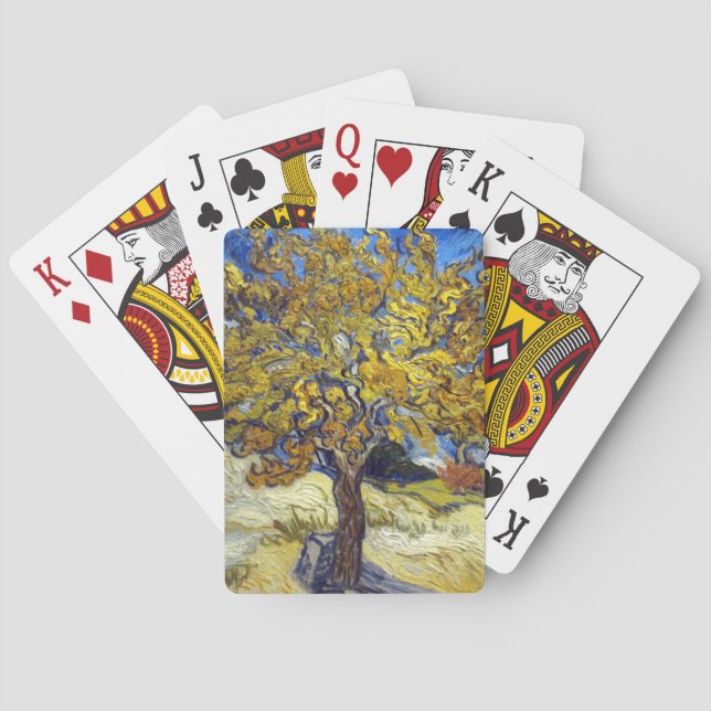 Van Gogh Mulberry Tree Masterpiece Art Poker Cards (Back)