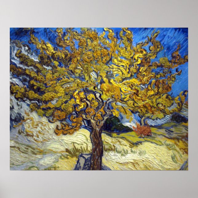 Van Gogh Mulberry Tree Masterpiece Art Poster (Front)