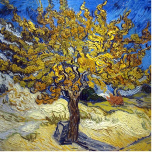 Van Gogh Mulberry Tree Masterpiece Art Statuette