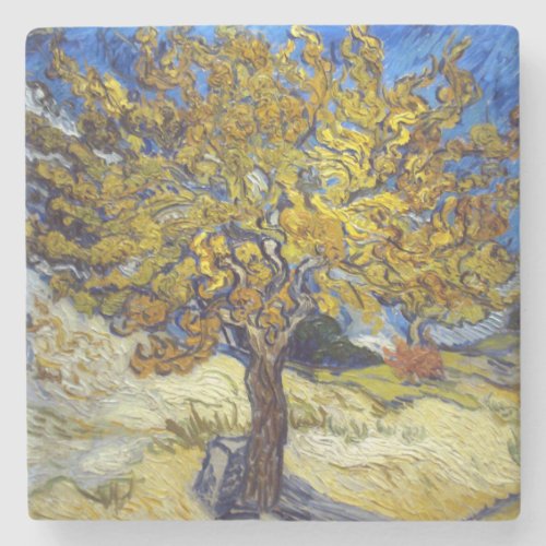 Van Gogh Mulberry Tree Masterpiece Art Stone Coaster
