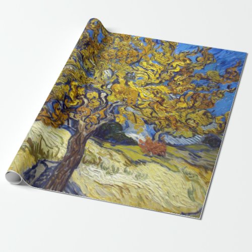 Van Gogh Mulberry Tree Masterpiece Art Wrapping Paper
