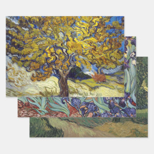 Van Gogh Mulberry Tree Masterpiece Art Wrapping Paper Sheets