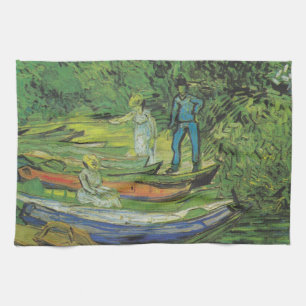 Van Gogh Nature Boat Lake Destiny Towel