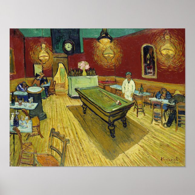 Van Gogh Night Cafe Painting Poster (Front)