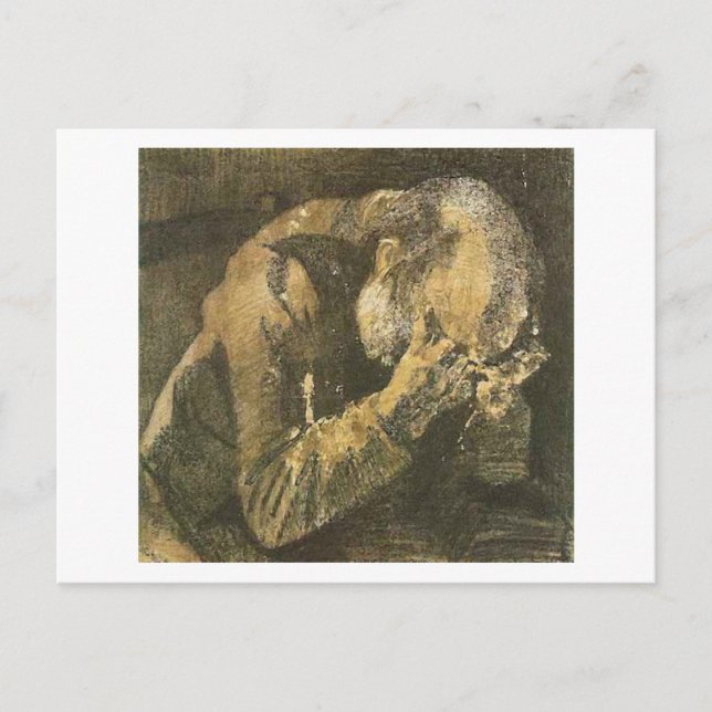 Van Gogh Old Man with Head in Hands (F998) Postcard (Front)