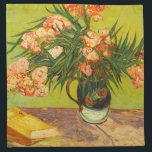 Van Gogh Oleanders Napkins<br><div class="desc">Van Gogh Oleanders napkins. Oil painting on canvas from 1888. Vincent Van Gogh stands as on of Western art’s great still life flower painters. Oleanders is one of Van Gogh’s most beautiful flower paintings, featuring a bouquet of oleanders in a small navy vase with bronze handle. The oleander blossoms are...</div>
