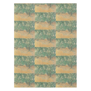 Van Gogh Olive Grove - Sage Green Nature Art Tablecloth