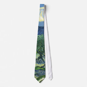 Van Gogh Olive Trees 1889 Neck Tie