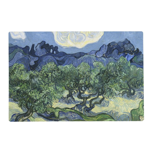 Van Gogh Olive Trees - Blue Mountain Art Placemat (Front)