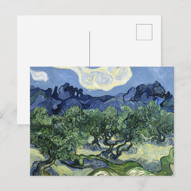 Van Gogh Olive Trees - Blue Mountain Art Postcard (Front/Back)
