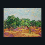 Van Gogh - Olive Trees, famous painting, Postcard<br><div class="desc">Olive Trees,  famous landscape painting by Vincent van Gogh,  1890.</div>