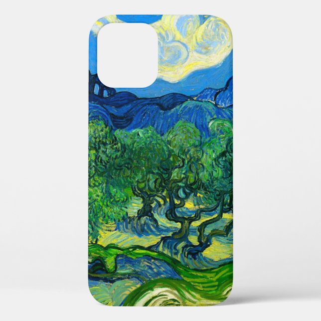 Van Gogh Olive Trees in a Mountainous Landscape Case-Mate iPhone Case (Back)