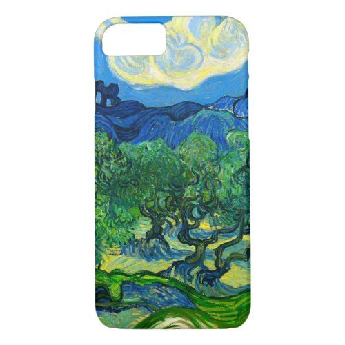 Van Gogh Olive Trees in a Mountainous Landscape iPhone 87 Case