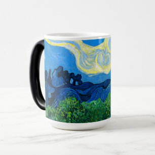 Van Gogh Olive Trees in a Mountainous Landscape Color Morph Mug