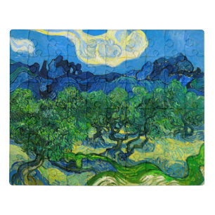 Van Gogh Olive Trees in a Mountainous Landscape Jigsaw Puzzle