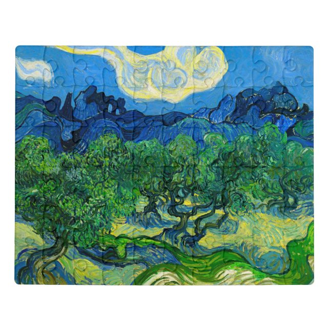 Van Gogh Olive Trees in a Mountainous Landscape Jigsaw Puzzle (Puzzle Horizontal)