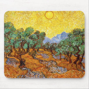 Van Gogh Olive Trees Mouse Pad