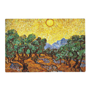 Van Gogh - Olive Trees with Yellow Sky and Sun   Placemat