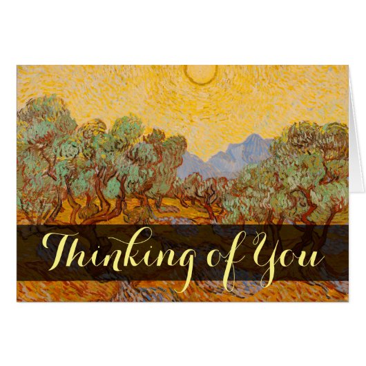 Van Gogh Olive Trees Yellow Sun Sky (Front Horizontal)