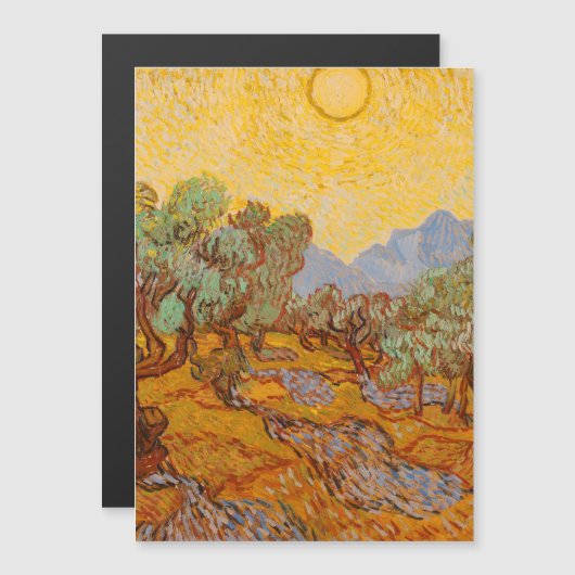 Van Gogh Olive Trees Yellow Sun Sky (Front/Back)