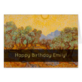 Van Gogh Olive Trees Yellow Sun Sky (Front Horizontal)