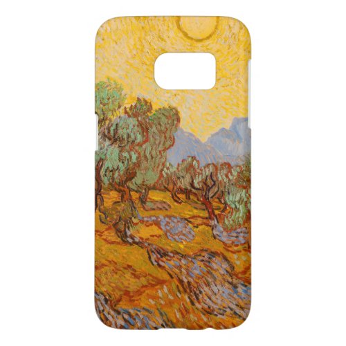 Van Gogh Olive Trees Yellow Sun Sky Samsung Galaxy S7 Case