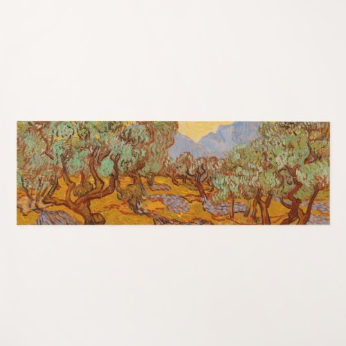 Van Gogh Olive Trees Yellow Sun Sky Yoga Mat