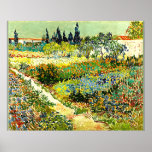 Van Gogh painting, Arden at Arles, famous artwork Poster<br><div class="desc">Garden at Arles,  famous painting by Vincent van Gogh</div>