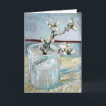 Van Gogh Painting Birthday  Card<br><div class="desc">Famous Vincent Van Gogh painting of a blossoing almond twig in a water glass for a birthday.</div>