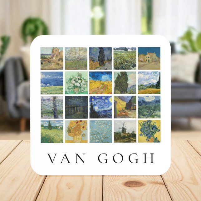 Van Gogh Painting Collage Beverage Coaster (Creator Uploaded)