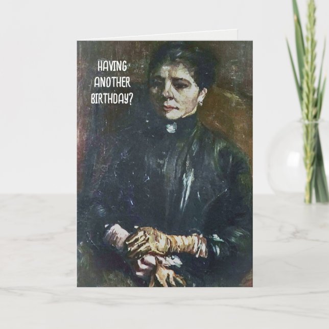 Van Gogh Painting for Birthday Humor Card (Front)