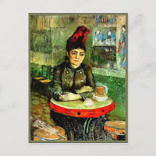Van Gogh painting In the Cafe Postcard