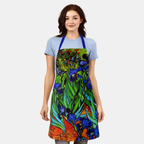 Van Gogh painting Irises Apron