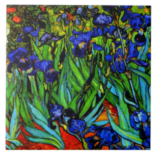 Van Gogh painting, Irises, Ceramic Tile