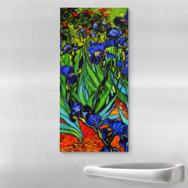 Van Gogh painting, Irises, Magnetic Notepad (In Situ)