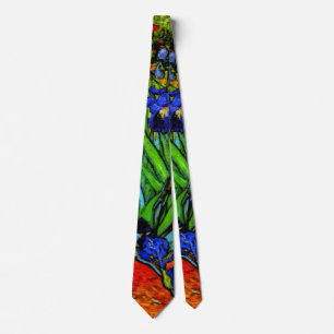 Van Gogh painting, Irises, Neck Tie