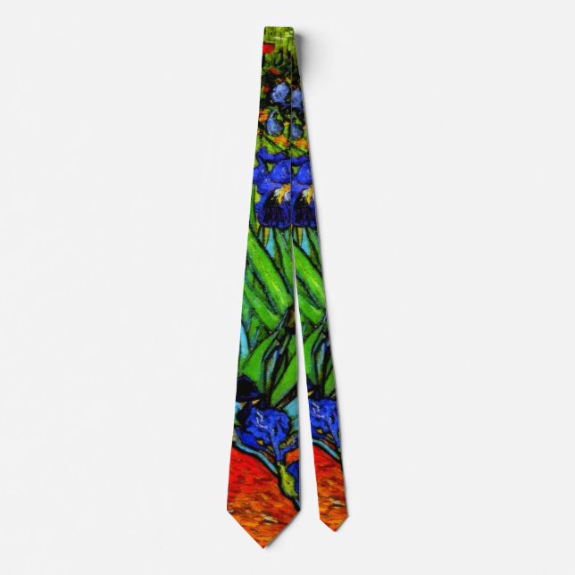 Van Gogh painting, Irises, Neck Tie (Front)