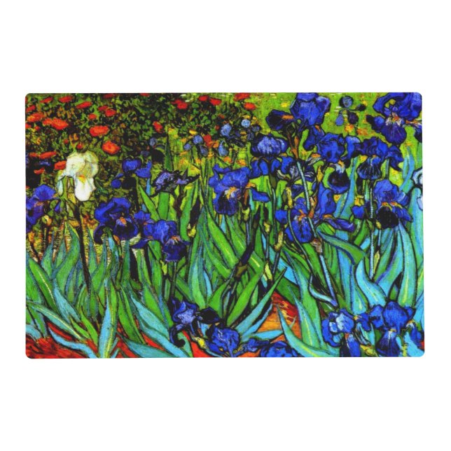 Van Gogh painting, Irises, Placemat (Front)