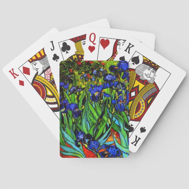 Van Gogh painting, Irises, Poker Cards (Back)