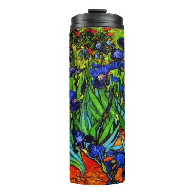 Van Gogh painting, Irises, Thermal Tumbler (Front)